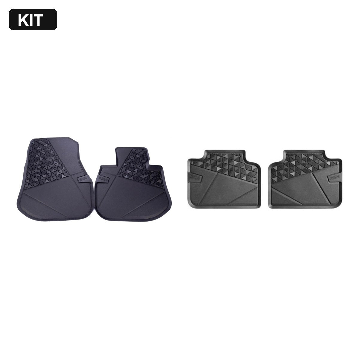 Kit Tapetes de Borracha Dianteiro e Traseiro BMW iX1 / iX2 / X2