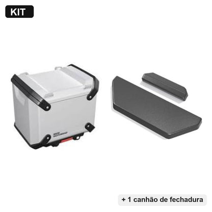 Kit Top Case Alumínio Prata + Encosto + Canhão BMW Motorrad R 1300 GS Adventure