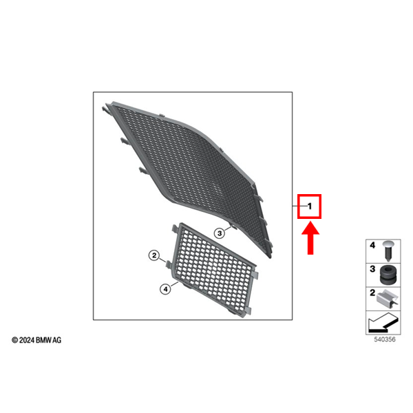 Grelha proteção do Radiador BMW S 1000 RR / S 1000 R  / S 1000 XR / M 1000 RR