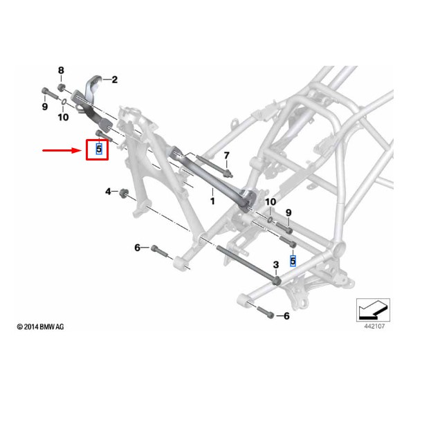 Parafuso Isa M10X40 8.8 ZNS3 BMW