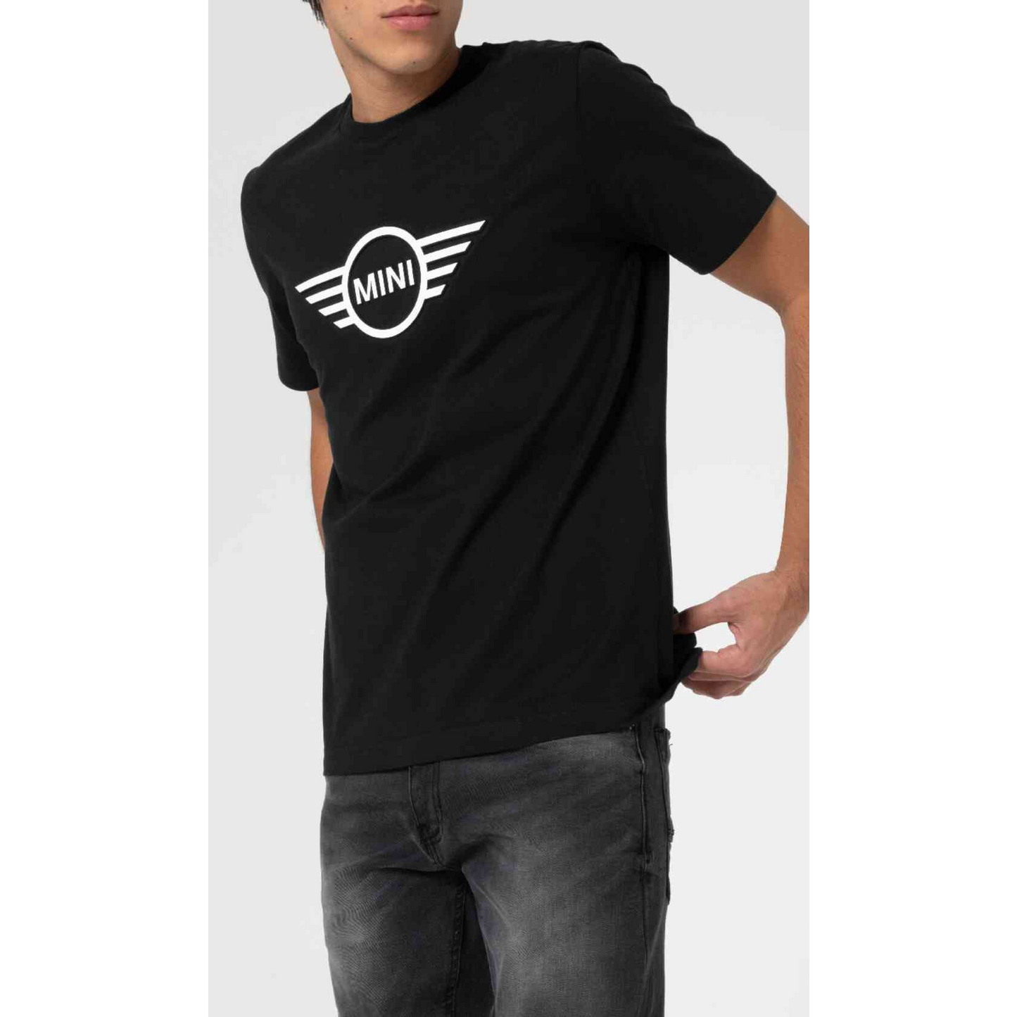 T-shirt MINI Logo Wing Embossed Preta