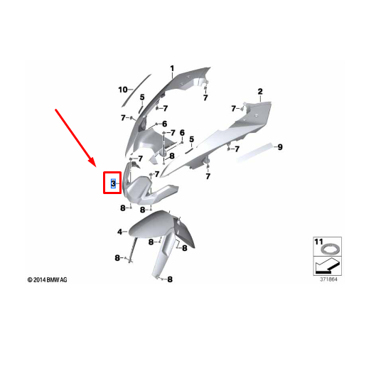 Extensão Roda Dianteira R 1250 GSA