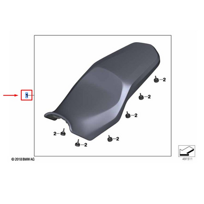 Assento Extra Baixo BMW F 750 GS / F 800 GS / F 850 GS / F 900 GS / Adventure