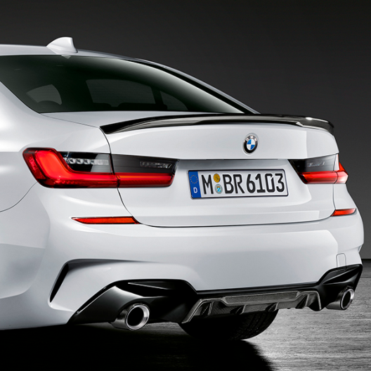 Spoiler Traseiro M Performance Série 3 - Matte Black (Preto Fosco)