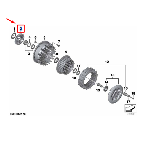 Roda Dentada Da Bomba De Óleo BMW Motorrad F 700 GS / F 650 GS / F 800 GSA