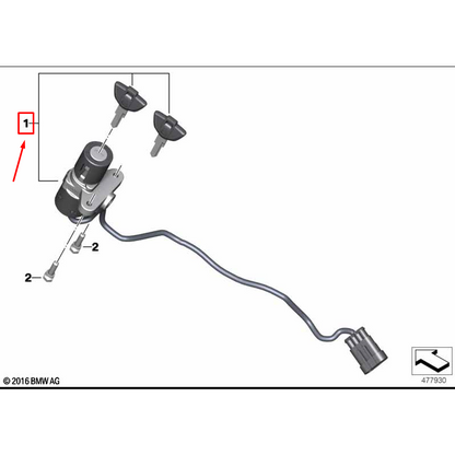 Canhão Da Ignição Com Interruptor BMW G310 GS / G310 R