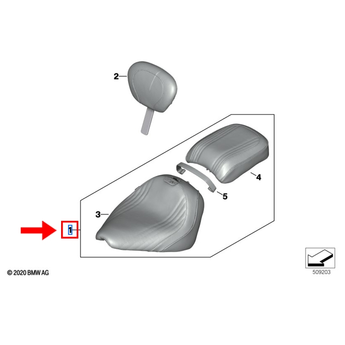 Assento Day Rider  BMW Motorrad  R 18