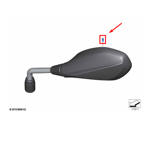 Espelho Retrovisor Direito  BMW Motorrad G 310 GS / G 310 R