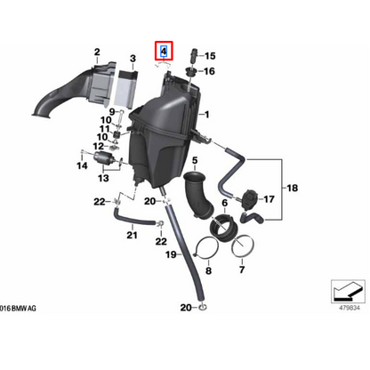 Grampo Tubo De Admissão G 310 GS / G 310 R