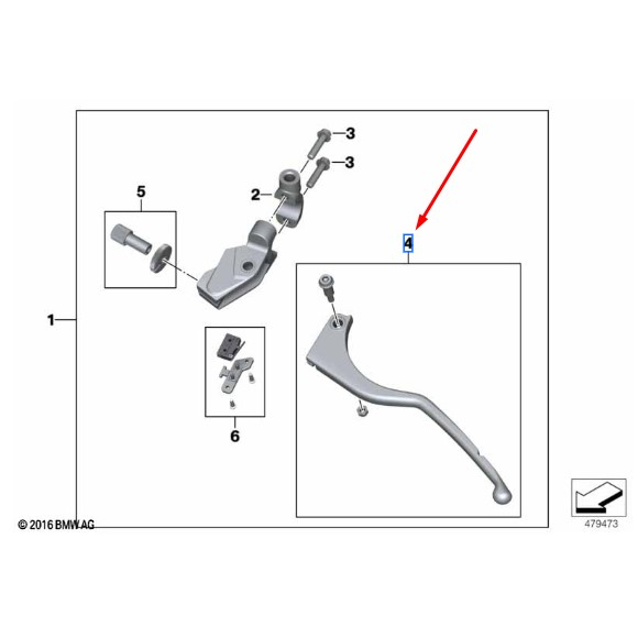 Manete Da Embreagem  BMW Motorrad G 310 R / G 310 GS