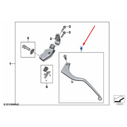 Manete Da Embreagem  BMW Motorrad G 310 R / G 310 GS
