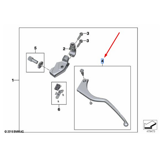 Manete Da Embreagem  BMW Motorrad G 310 R / G 310 GS N4