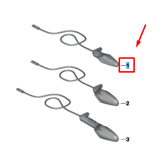 Seta Led Dianteira Direita BMW Motorrad  F 750 GS / F 850 GS / F 900 R / R 1250 GS