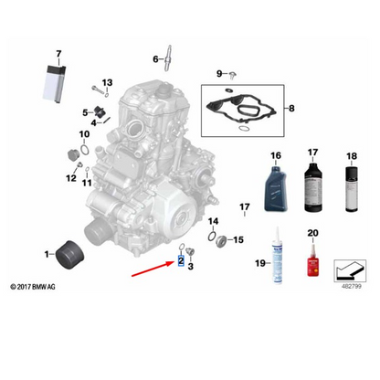 Anel de vedação BMW
