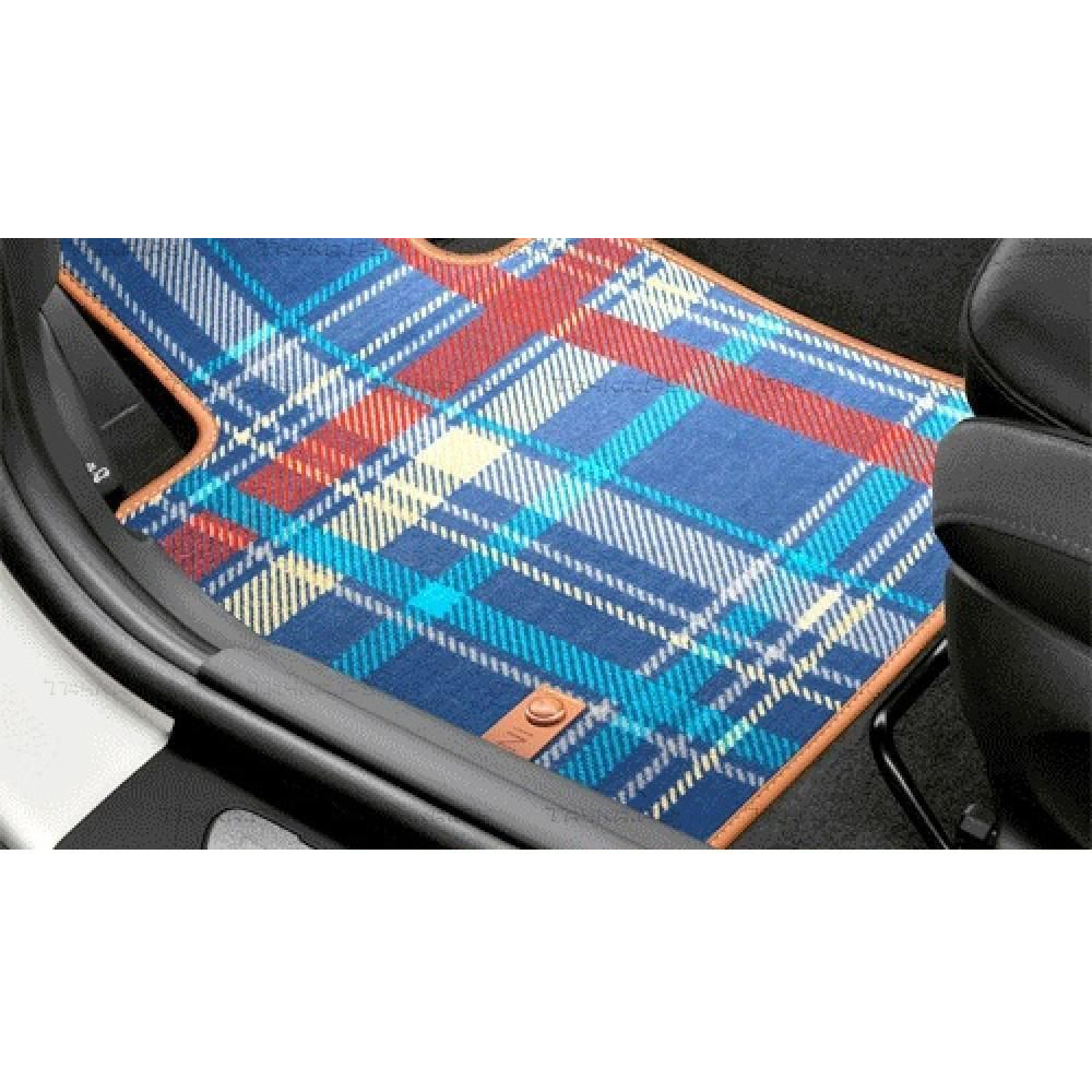 Jogo Tapete De Tecido Speedwell Blue Dianteiro MINI Cooper