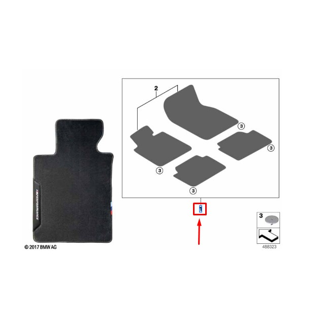 Jogo de Tapetes BMW M Performance