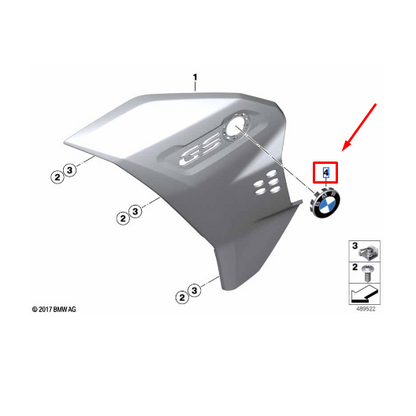 Tampão Do Cubo Da Roda BMW  G 310 GS / F 850 GS / F 800 R / S 1000 RR / S 1000 R