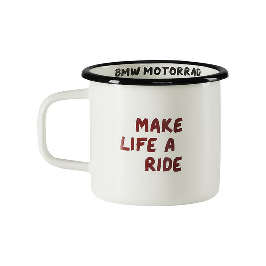 Caneca Esmaltada  BMW Motorrad  Make Life A Ride