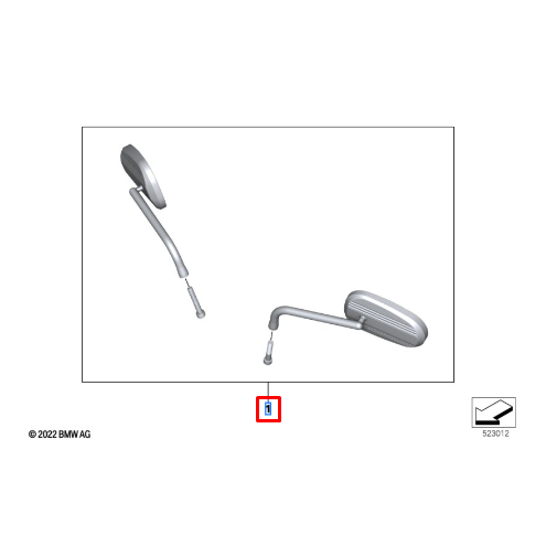 Conjunto Espelho Retrovisor 2 Tone R 18