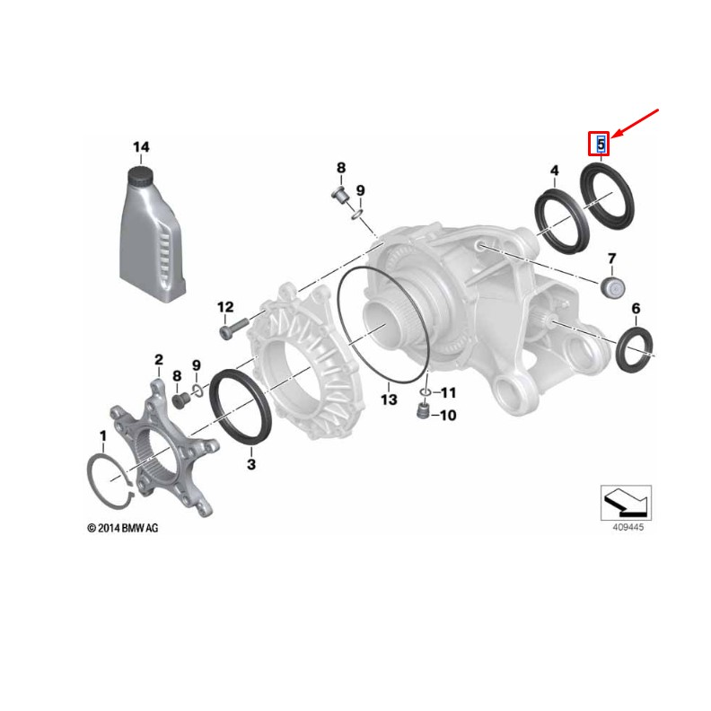 Acabamento do Anel Retentor, Cobertura do Cardan - BMW R 1200 GS / ADV, R 1250 GS / ADV