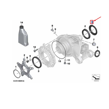 Acabamento do Anel Retentor, Cobertura do Cardan - BMW R 1200 GS / ADV, R 1250 GS / ADV