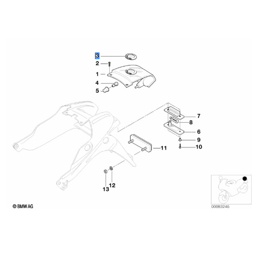 Emblema Com Película Adesiva BMW