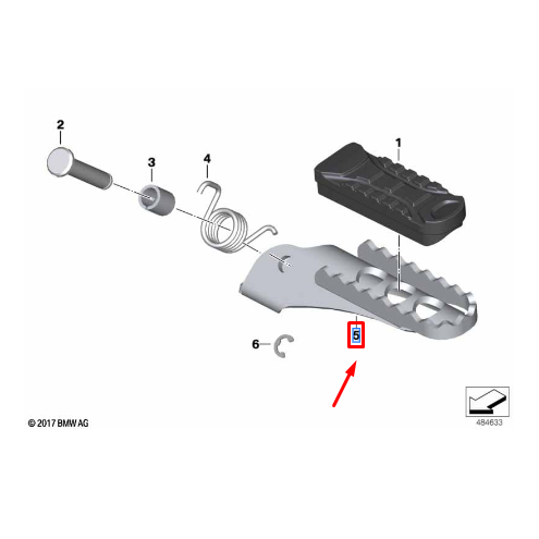 Pedaleira Direita Do Condutor G 310 GS