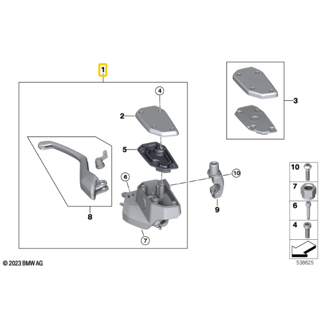 Controle de Freio de Mão (Manete)