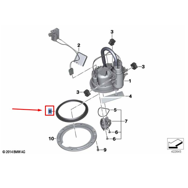 Vedante Bomba De Combustível BMW F 750 GS / F 850 GSA / R 1250 GSA / R 1200 GS / S 1000 XR