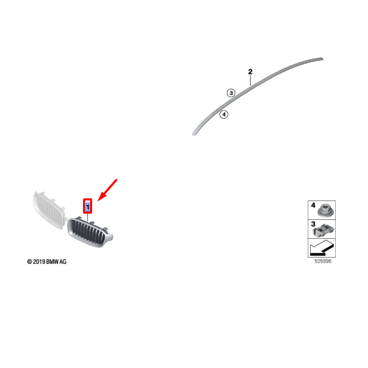 Grade Frontal Dianteira Esquerda Série 3