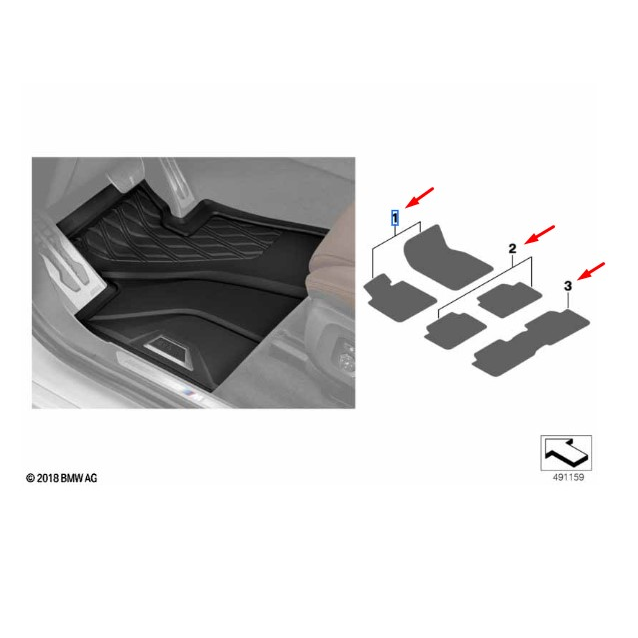 Jogo De Tapete Dianteiro e Traseiros BMW X7