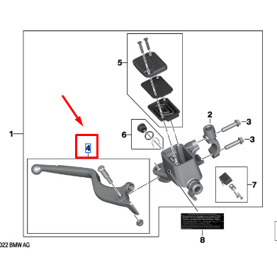 Manete De Freio BMW Motorrad  G 310 GS / G 310 R