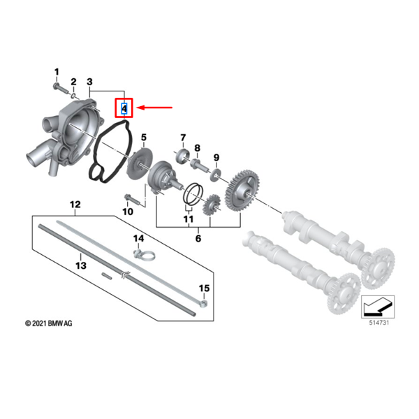 Junta Da Bomba D'Água F 700 GS / F 800 GS / F 800 GSA