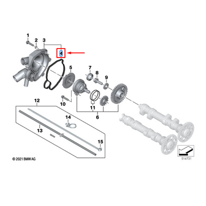 Junta Da Bomba D'Água F 700 GS / F 800 GS / F 800 GSA