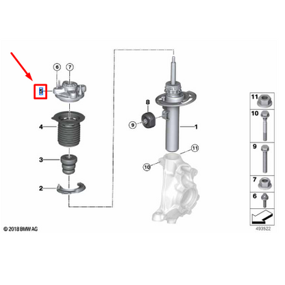 Coxim Amortecedor Dianteiro Série 3