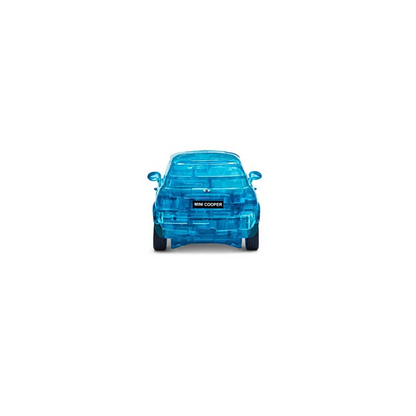 Miniatura Quebra-Cabeça 3D MINI Cooper Transparente 64 Peças Escala 1:32