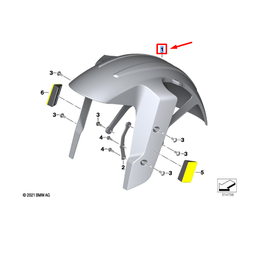 Resguardo Inferior Da Roda Dianteira G 310 GS