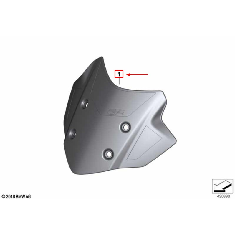 Para brisa Bolha Preta - BMW G 310 GS