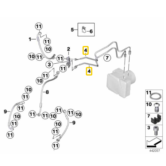 Tubo Do Freio Circuito Comando Dian
