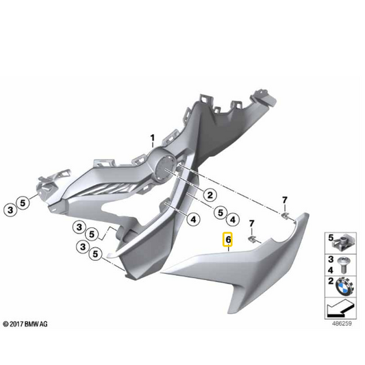Guarnição Direita Do Radiador