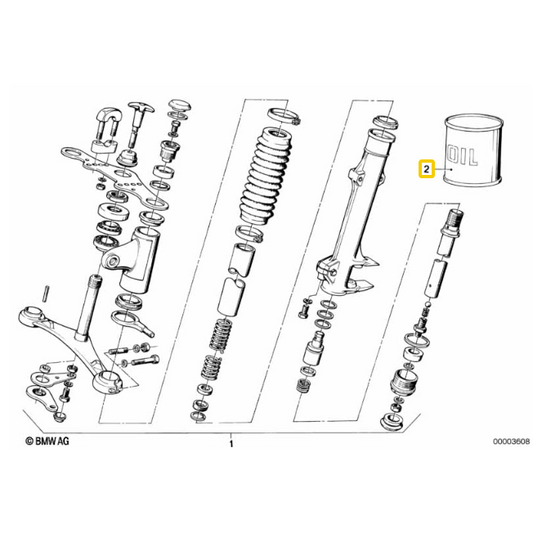 Fluido Lubrificante Forq Telescópica 1000Ml