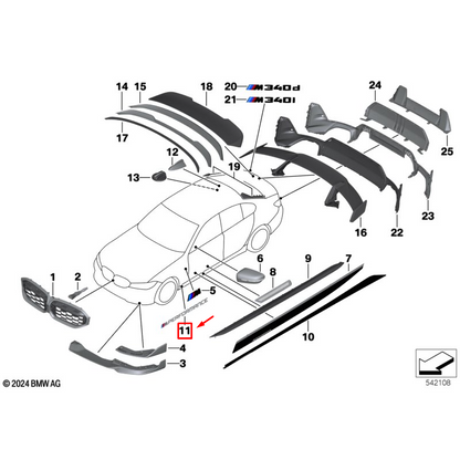 Adesivo BMW M Performance