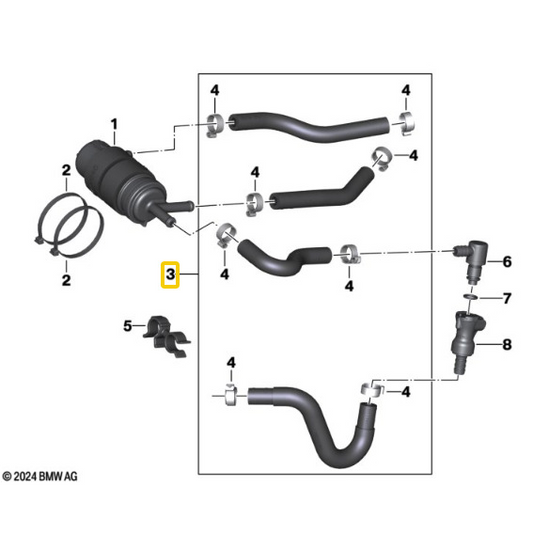Kit Fixação Tubo Flexível