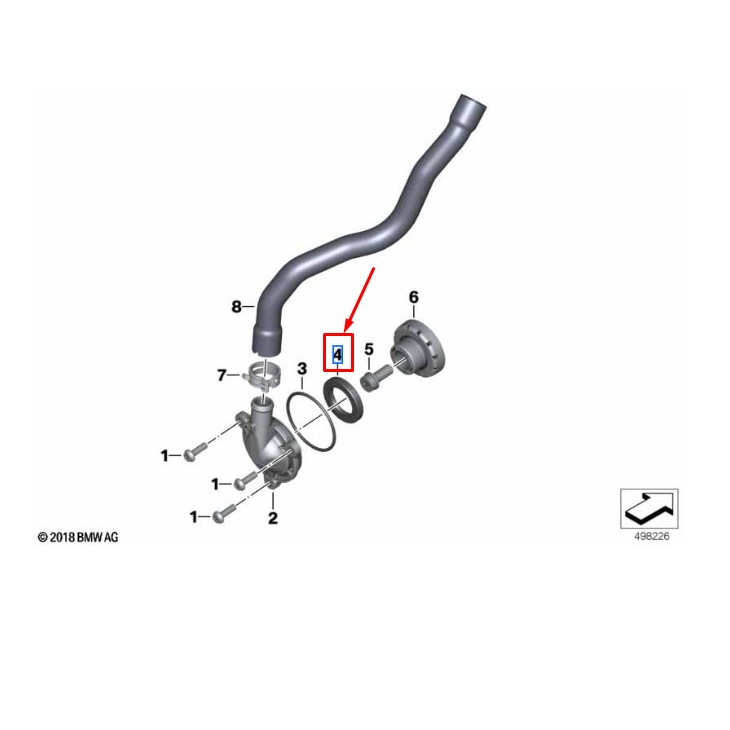 Anel Retentor do Eixo BWM R 1200 GS / R 1250 GS / ADV / R 18