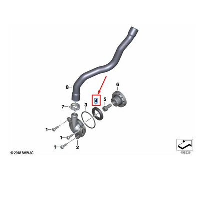 Anel Retentor do Eixo BWM R 1200 GS / R 1250 GS / ADV / R 18