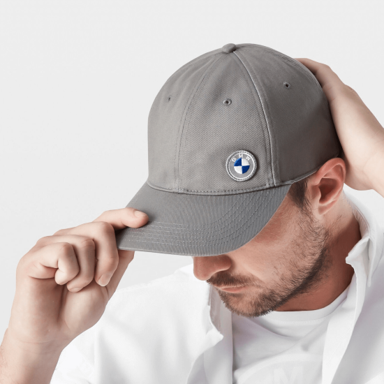 Boné BMW Logo Cinza