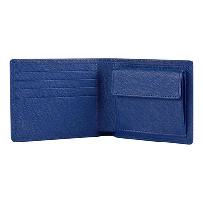 Carteira BMW Couro Azul