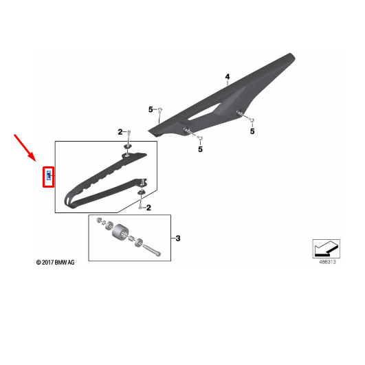 Calha De Deslize Da Corrente BMW G 310 GS N1