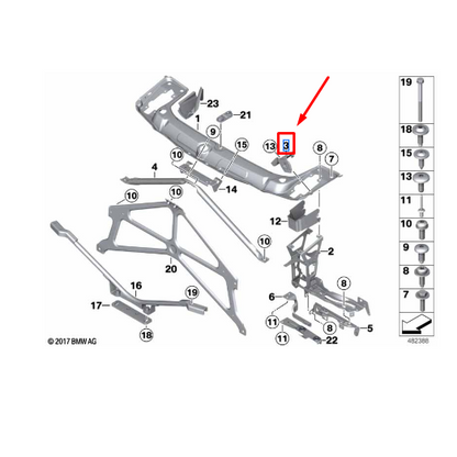 Suporte Farol Direito Série 3 / Série 4