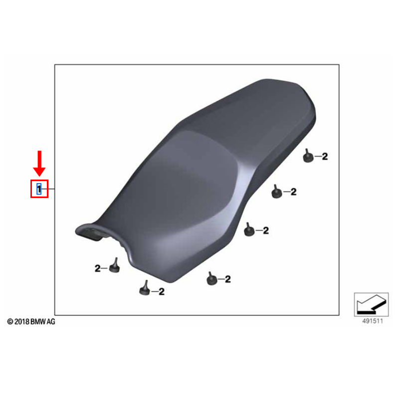 Assento Rebaixado BMW F 750 GS/ F 850 GS/ F 850 GS ADV